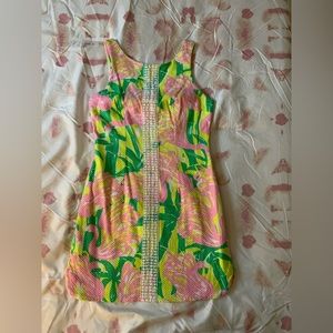 Very Good condition Lilly Pulitzer for Target pink/green floral sheath dress